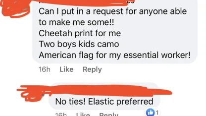 My friends are making masks