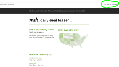 My first & last experience ordering from Meh