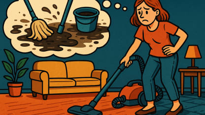 Vacuuming is easy. How often do you mop your floors?
