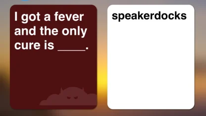 Evil apples/cards against humanity