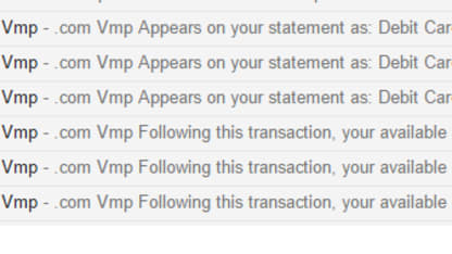 Weird VMP Charges...wth?