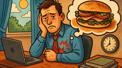 You're hungry and it's not even 11am yet. What do you do?