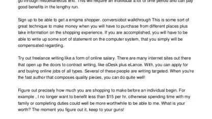 Idea for the folks who do write ups