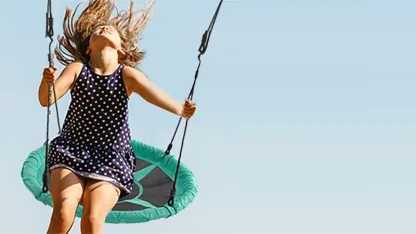 Swingan 37.5” Nest Swing With Adjustable Ropes