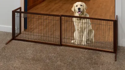 Hardwood Freestanding Pet Barrier by Richell