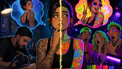 Fluorescent tattoo ink: genuinely cool or a little too gimmicky?