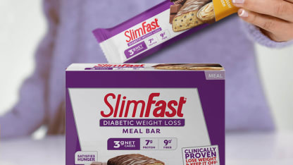 40-Pack: SlimFast Diabetic Weight Loss Meal Replacement Bars