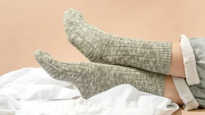 Have you ever tried putting a Christmas stocking on your foot?