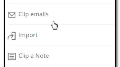 Clipped through the inbox