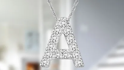 Pick-your-2-Pack: Tamborat Jewelry 10K White Gold Plated Initial Necklaces