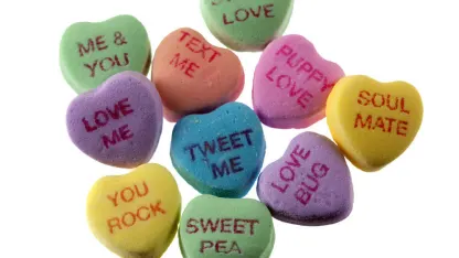 Do you like those chalky heart-shaped candies?