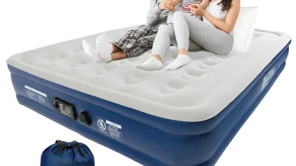 Active Era Premium 13" Queen Size Air Mattress with Built-in Electric Pump