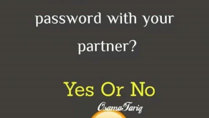 Do you share passwords with your partner?
