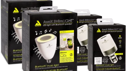 4-Pack: AwoX StriimLIGHT Bluetooth LED Speaker Lights