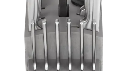 Cuisinart 15-Piece Stainless Steel Knife Set with Grey Block