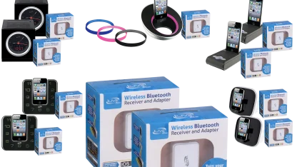 2-pack iLive 30-pin Bluetooth Adapters or 2-pack Adapters & Crappy Speaker Docks