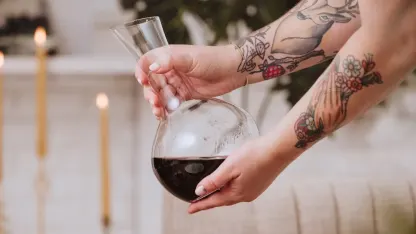 Made In Cookware Hand-Blown Italian Crystal Wine Decanter