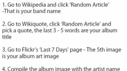 Create your own music album...