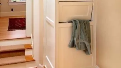 Who has a laundry chute in their house?