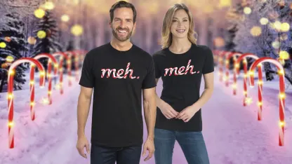 Holiday Theme Meh Logo Tees