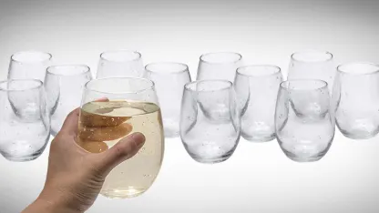 12-Pack: Luminarc Seeded Stemless Wine Glasses