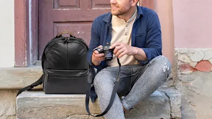 Boconi Garth Full Grain Leather RFID Backpack or Duffel