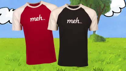 Meh Unisex Short Raglan Sleeve Shirts