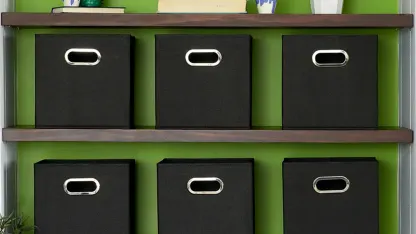 Farberware 2 Piece Collapsible Bins With Metal Handles