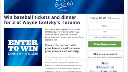 Facebook Sweepstakes