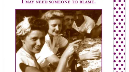 I need to blame someone.