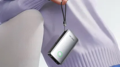 JOYFAR 25,000mAh GaN 65W Power Bank with Wall Plug & Retractable USB-C Cable