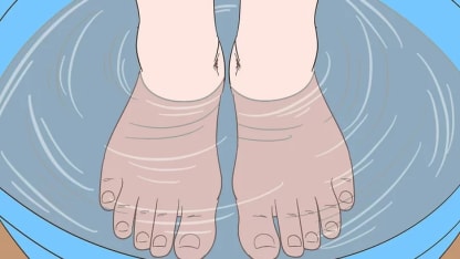 How do you soothe your feet after a long day: