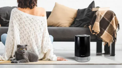 Comfort Zone 3-Stage HEPA WiFi Air Purifier with 4 Replacement Filters