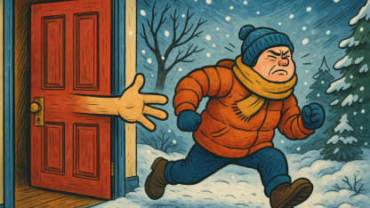 Going outside in the winter: