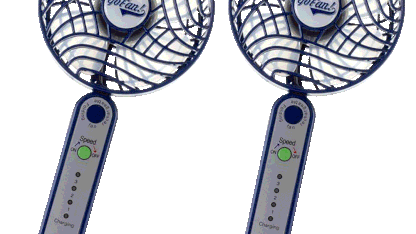 2-Pack: Impress GoFan Rechargeable Portable Folding Mini-Fan