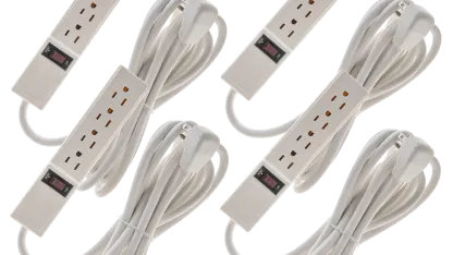 4-Pack: 4-Outlet Surge Protector with 12-Foot 14 AWG Cord