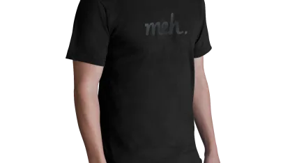 Almost Blank Meh American Apparel Shirt