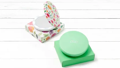 2-Pack: Pop Sonic Portable Compact LED 1x/5x Mirrors