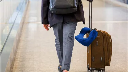 2-Pack: My Perfect Nights Memory Foam Travel Pillow with Eye Mask and Ear Plugs