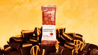 64-Pack: VERB Caffeinated Chocolate Peanut Butter Cup Snack Bars