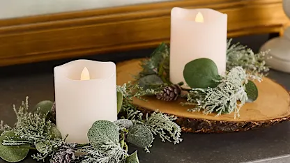 2-Pack: Mikasa 4-inch Blow Out Flameless with Candle Rings