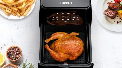 Kuppet 7-Quart Family Size Air Fryer with 8 Presets and LED Touchscreen