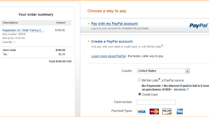 Paypal payment