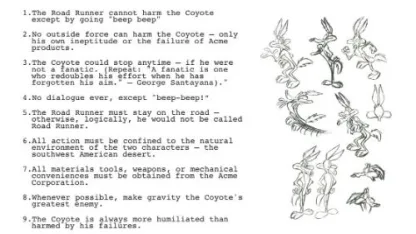 The Rules (Road Runner and Coyote edition)