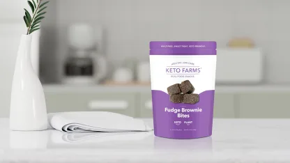 60-Pack: Earthside Farms Individually-Wrapped Keto Brownie Bites (10 bags)
