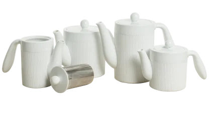Victor & Victoria Plissé Collection Tea & Coffee Pots