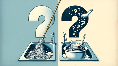 You have a choice: mop or do the dishes. Which do you choose? (And tell us why in the comments.)