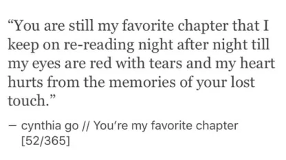 Love. Attachment. Heartbreak. Finding. Losing. Hurt. Resolution. Songs.