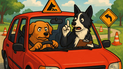 Doggy Driving School!!