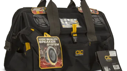 Custom LeatherCraft 18" Tool Bag with Stereo Speaker